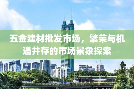 五金建材批发市场，繁荣与机遇并存的市场景象探索