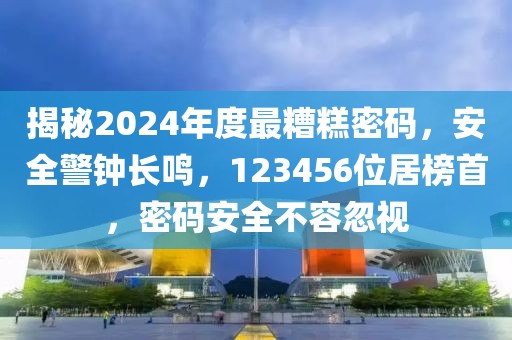 揭秘2024年度最糟糕密码，安全警钟长鸣，123456位居榜首，密码安全不容忽视