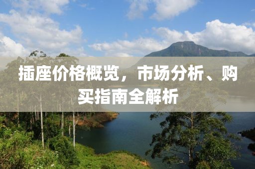 插座价格概览，市场分析、购买指南全解析